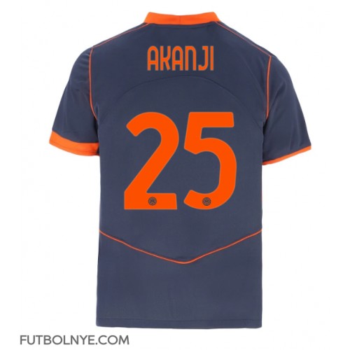 Camiseta Inter Milan Manuel Akanji #25 Tercera Equipación 2025-26 manga corta Camiseta Inter Milan Manuel Akanji #25 Tercera Equipación 2025-26 manga corta